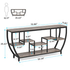 70.9" Sofa/Console/Entryway Table TV Stand