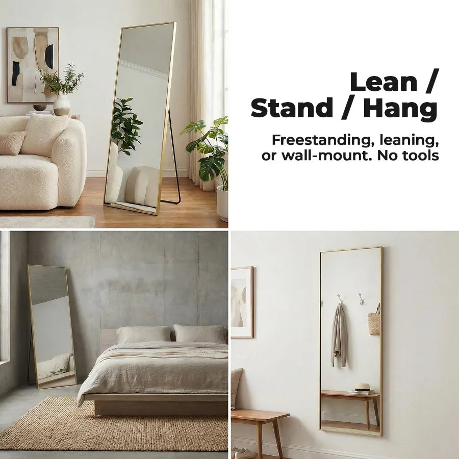 59x16" Full Length Mirror Floor Standing