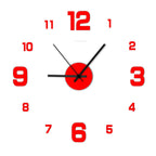 DIY Frameless Wall Clock | Silent Decorative Clock for Living Room
