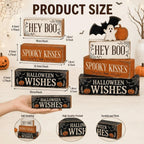 Wooden Halloween Tiered Decor