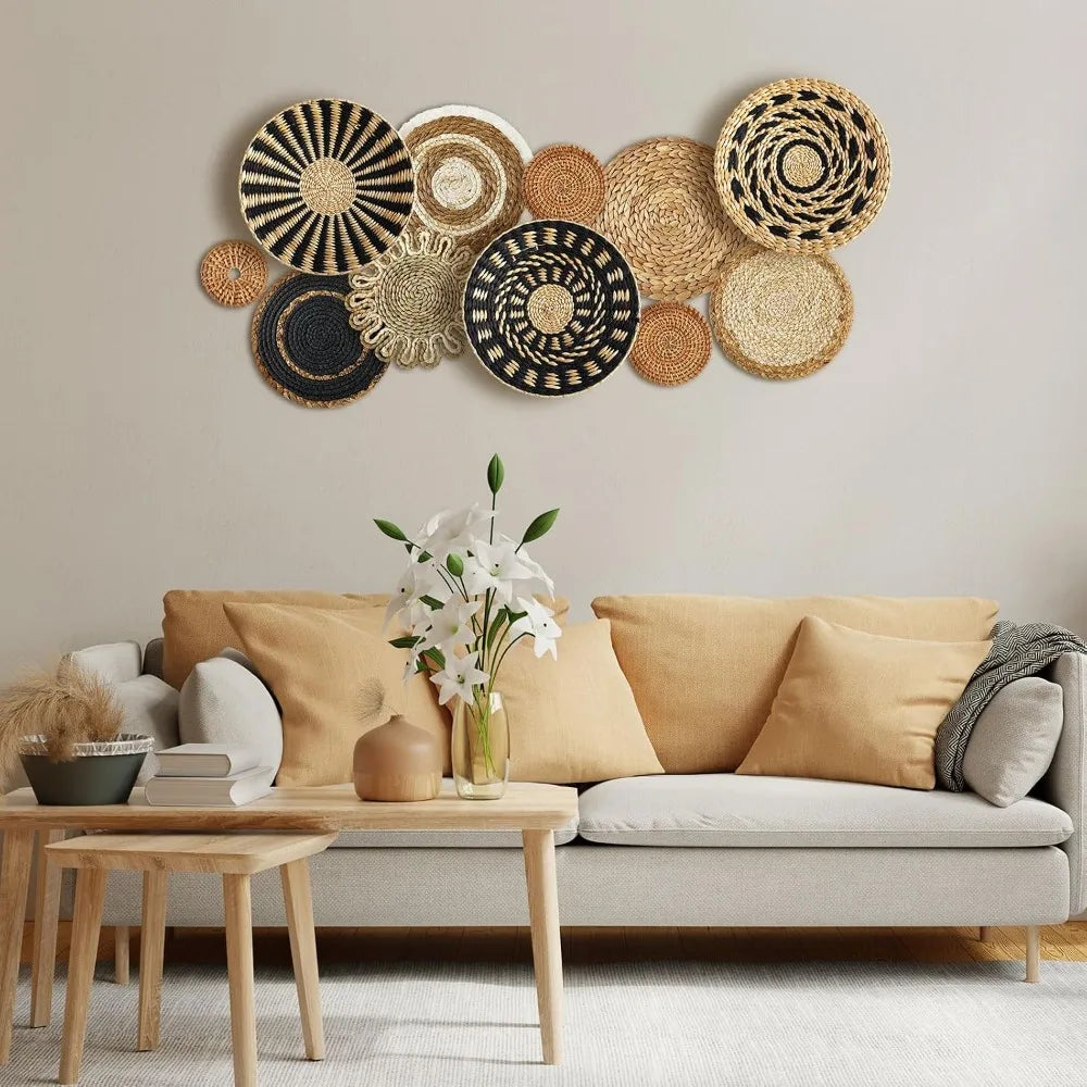 11 Pcs Boho Hanging Wall Basket Set