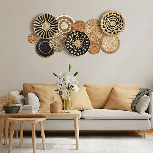 11 Pcs Boho Hanging Wall Basket Set