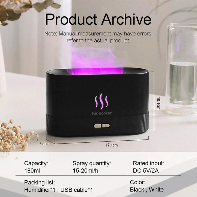 Aroma Diffuser Air Humidifier Ultrasonic Cool Mist Maker, 2 Base Colors