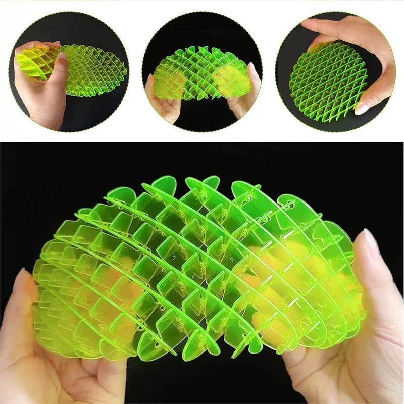 3D Telescoping Stretchable Mesh Fidget Worm Toy
