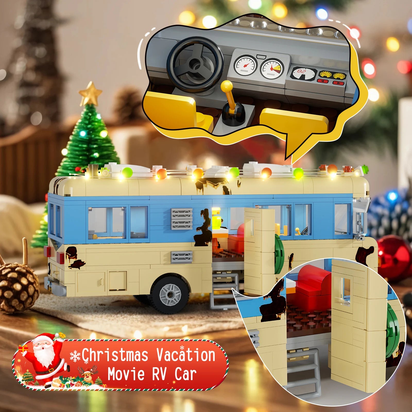 Christmas Vacation Cousin Eddie's-RV Building Block Set