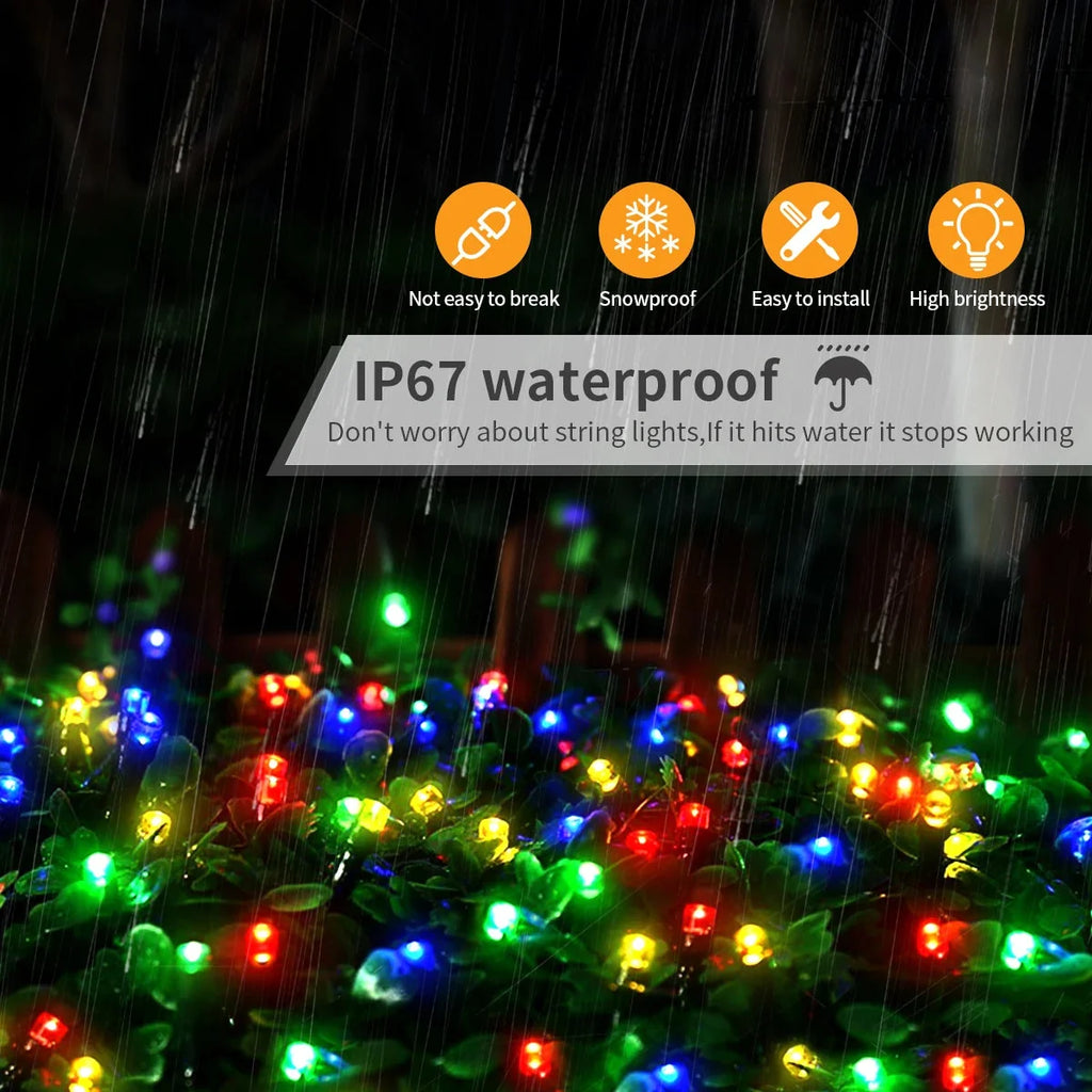 100M Long, 1000 LEDs Waterproof Solar Panel String Light