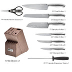 14-Piece Stainless Steel Knife Set With Block