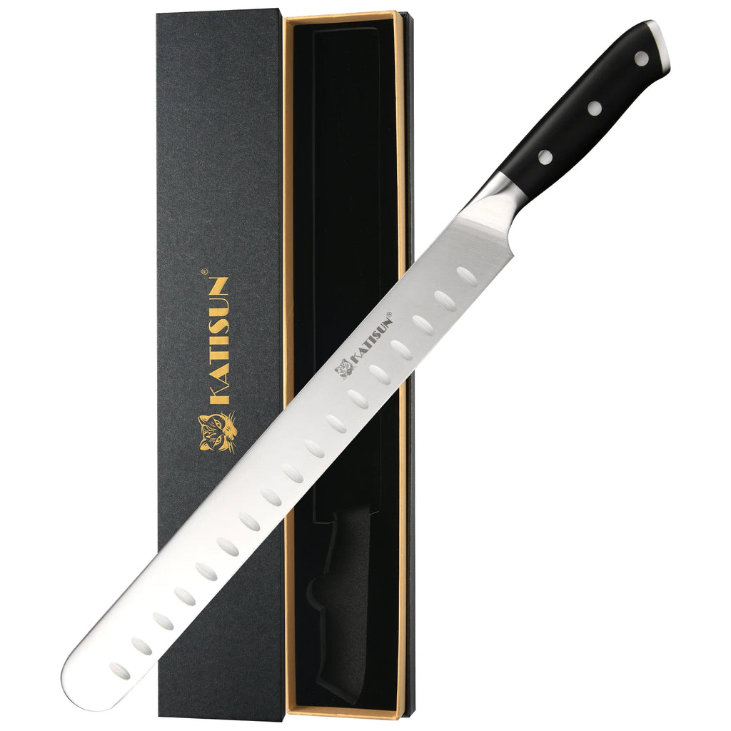 13 Inch Round-Tip Carbon Steel Slicing Knife