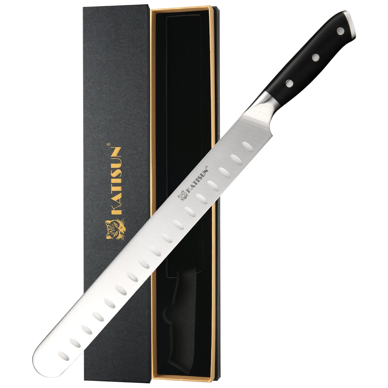 13 Inch Round-Tip Carbon Steel Slicing Knife