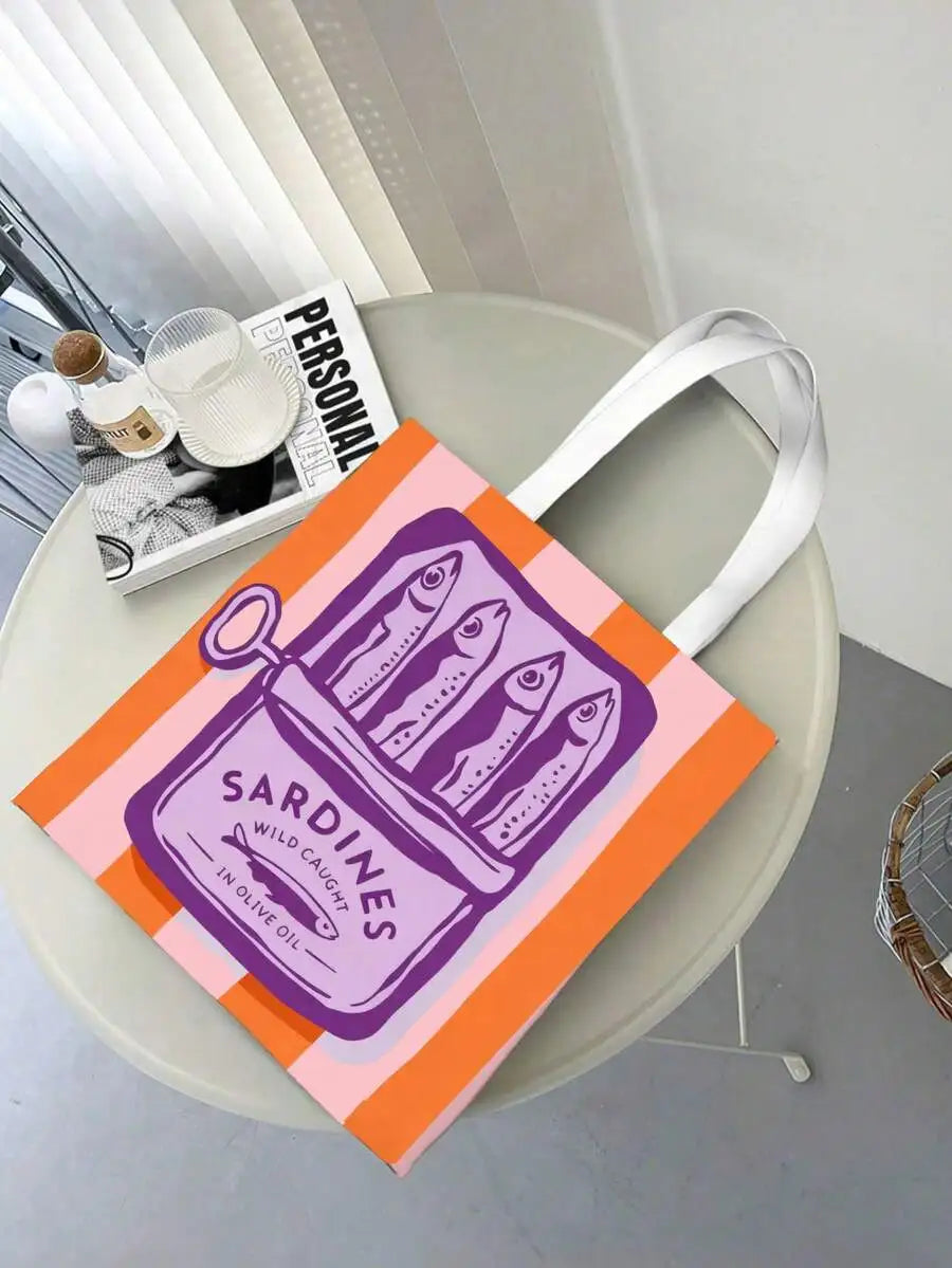 Reusable Tote Bag And Cosmetic Pouch Set