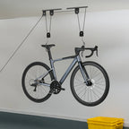 Garage/Home-Gym Bike Storage Pulley System