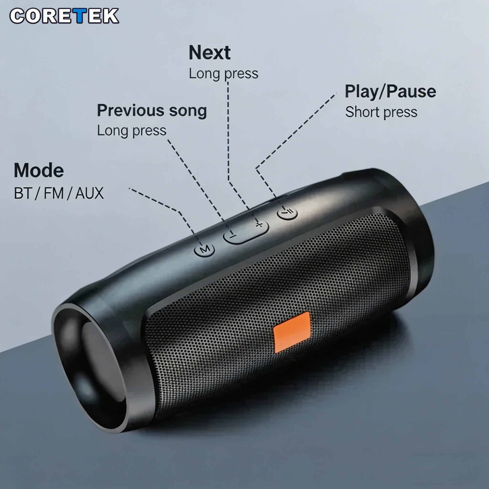 Portable Bluetooth Speaker WaterProof 2 Colors
