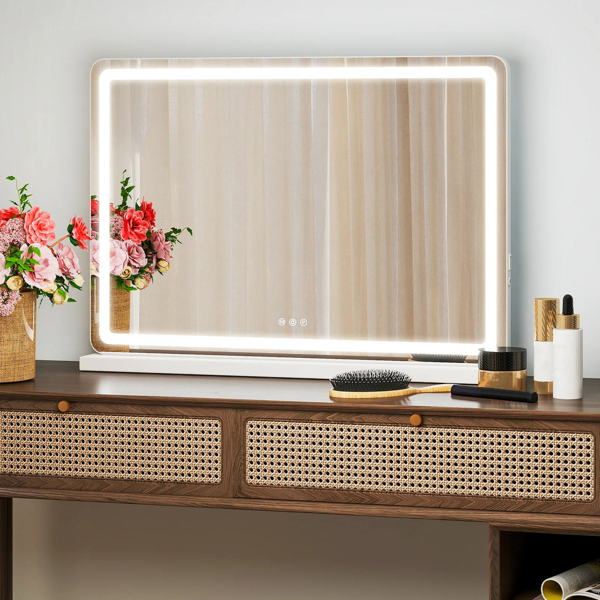 LED Vanity Mirror, Aluminum Frame Dimmable