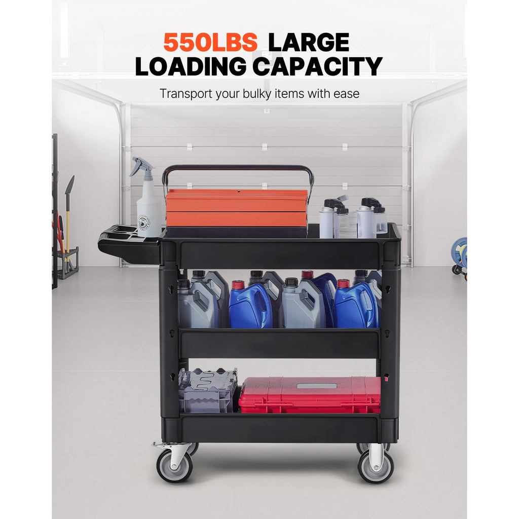 Utility Cart 360° Swivel Wheels 3 Sizes