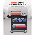 Utility Cart 360° Swivel Wheels 3 Sizes
