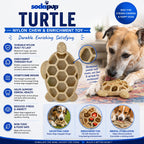 Turtle Chew Toy - Ultra-Durable Nylon Enrichment, for Power Chewers