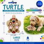 Turtle Chew Toy - Ultra-Durable Nylon Enrichment, for Power Chewers