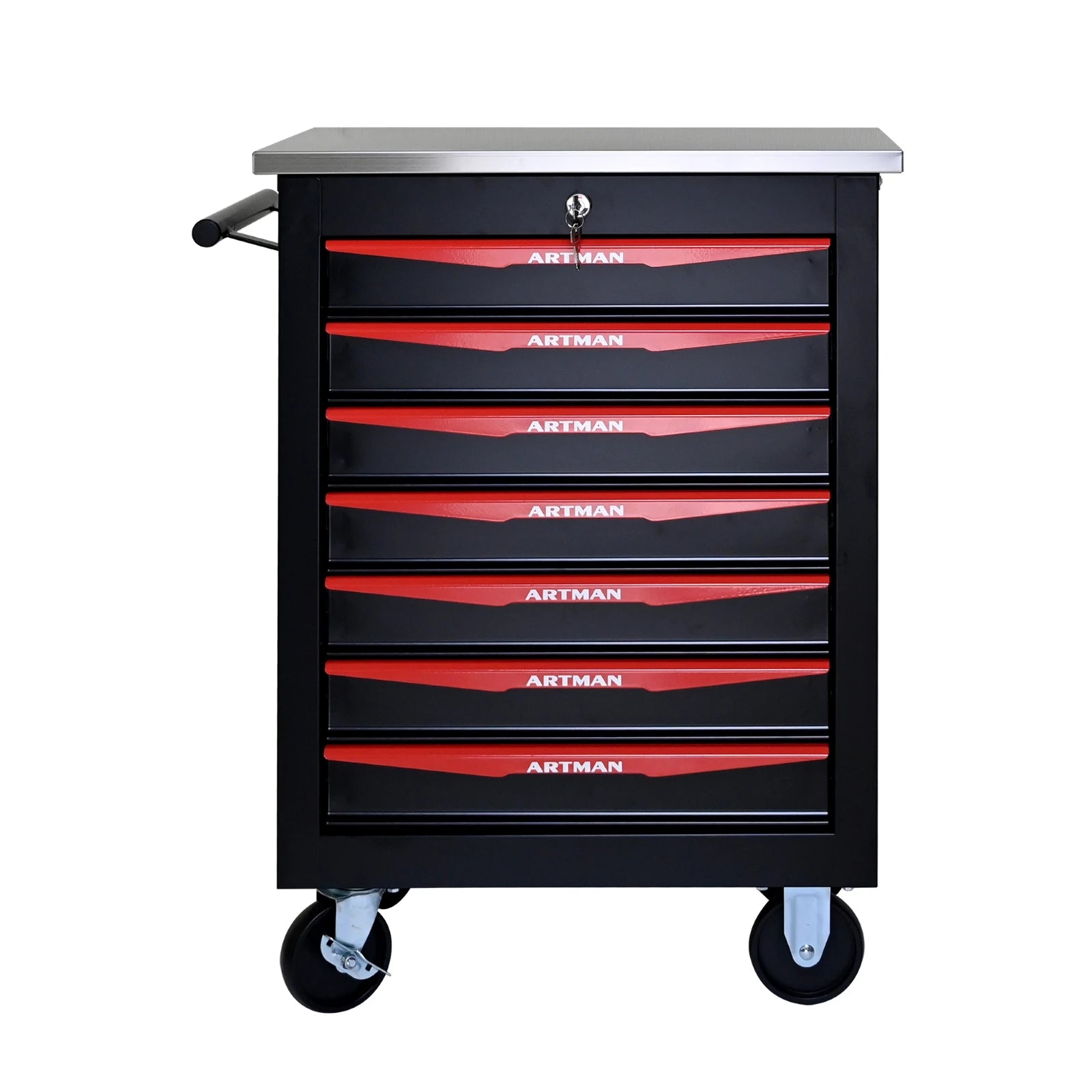 7 Drawer Rolling Tool Box Heavy-Duty Steel