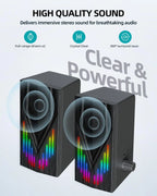 USB-Powered Computer Speakers With RGB Lights