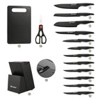16 Pcs Carbon Steel Kitchen Knife Set