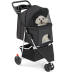 Foldable Pet Stroller For Dogs & Cats