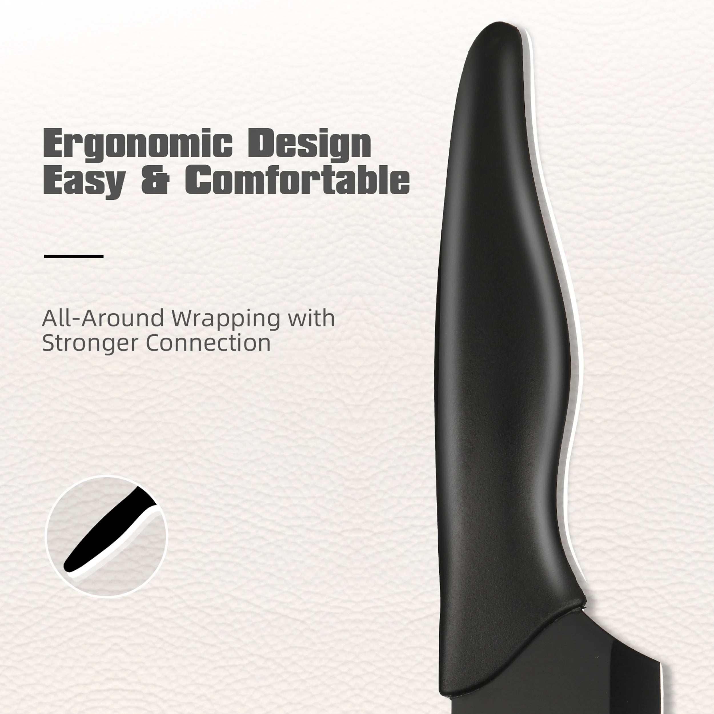 16 Pcs Carbon Steel Kitchen Knife Set