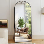 59x16" 64x21" 71x26" Black Arched Full-Length Mirror