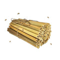100-Pack 6-Inch Natural Bamboo Tubes