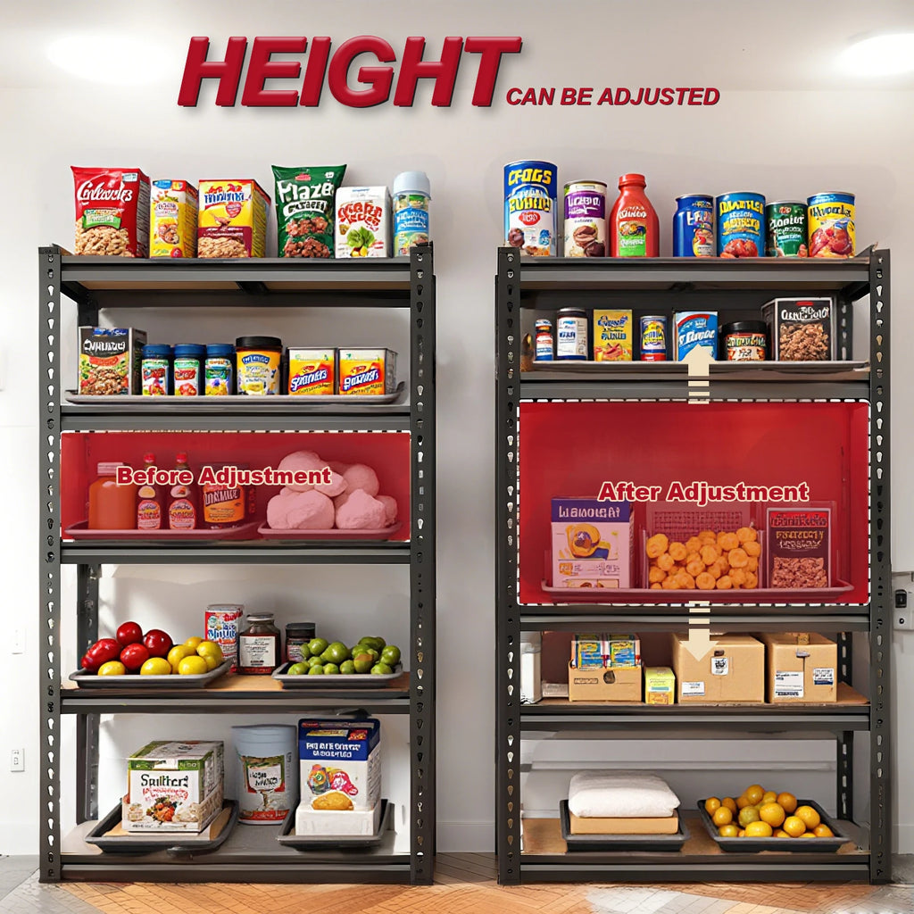 72"/60"H 2000LBS Capacity Heavy Duty Adjustable Shelves