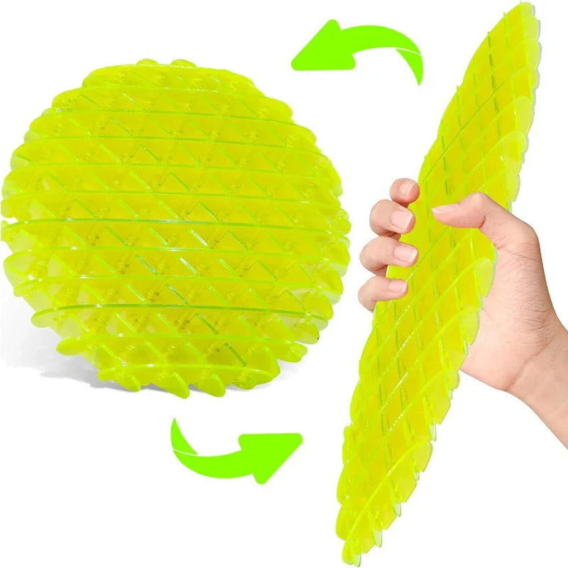 3D Telescoping Stretchable Mesh Fidget Worm Toy