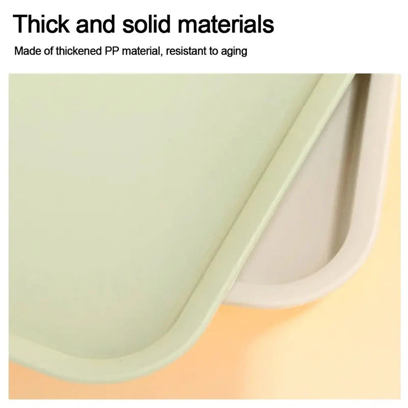 Nordic Multi-Color Rectangular Serving Tray for Food, Bread, Fruit, and Dessert