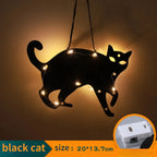 Halloween Hanging 10LED Castle Witch Ghost Spider Web Luminous Charm Indoor Outdoor Party Horror Props Decoration