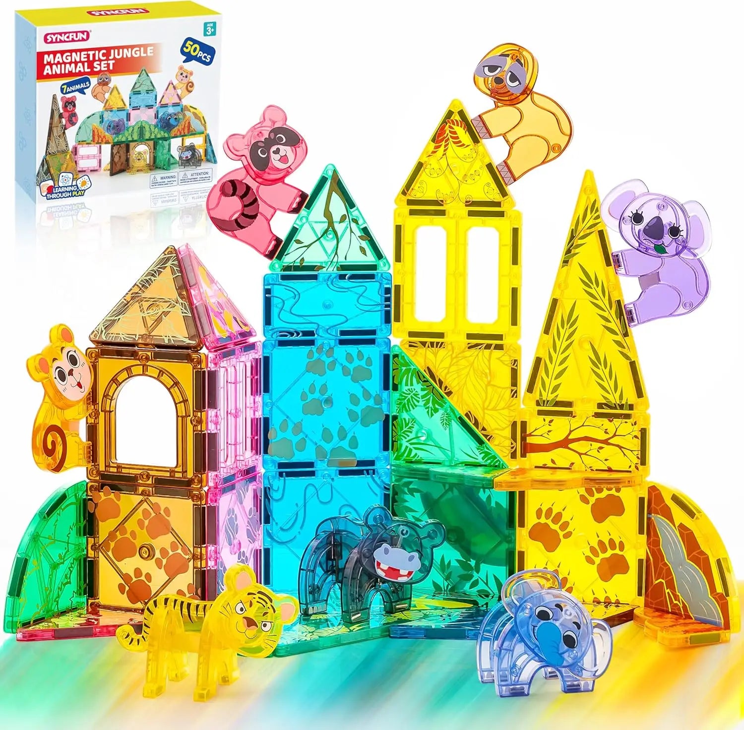 110/66/50 PCS Magnetic 3D Building Tile Sets