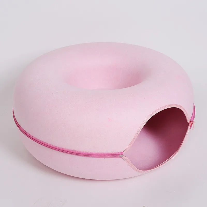 Interactive Tunnel/Donut Cat Bed & House