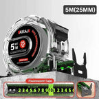 Fluorescent Tape Measure Waterproof Wear-Resistant Multipurpose