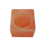Himalayan Pink Salt Tea Light Holder by Pride of India – Salt Candle Holder – Room Décor Item – Great for Creating an Ambiance – Ideal for Home & Spa Uses – Natural Shape
