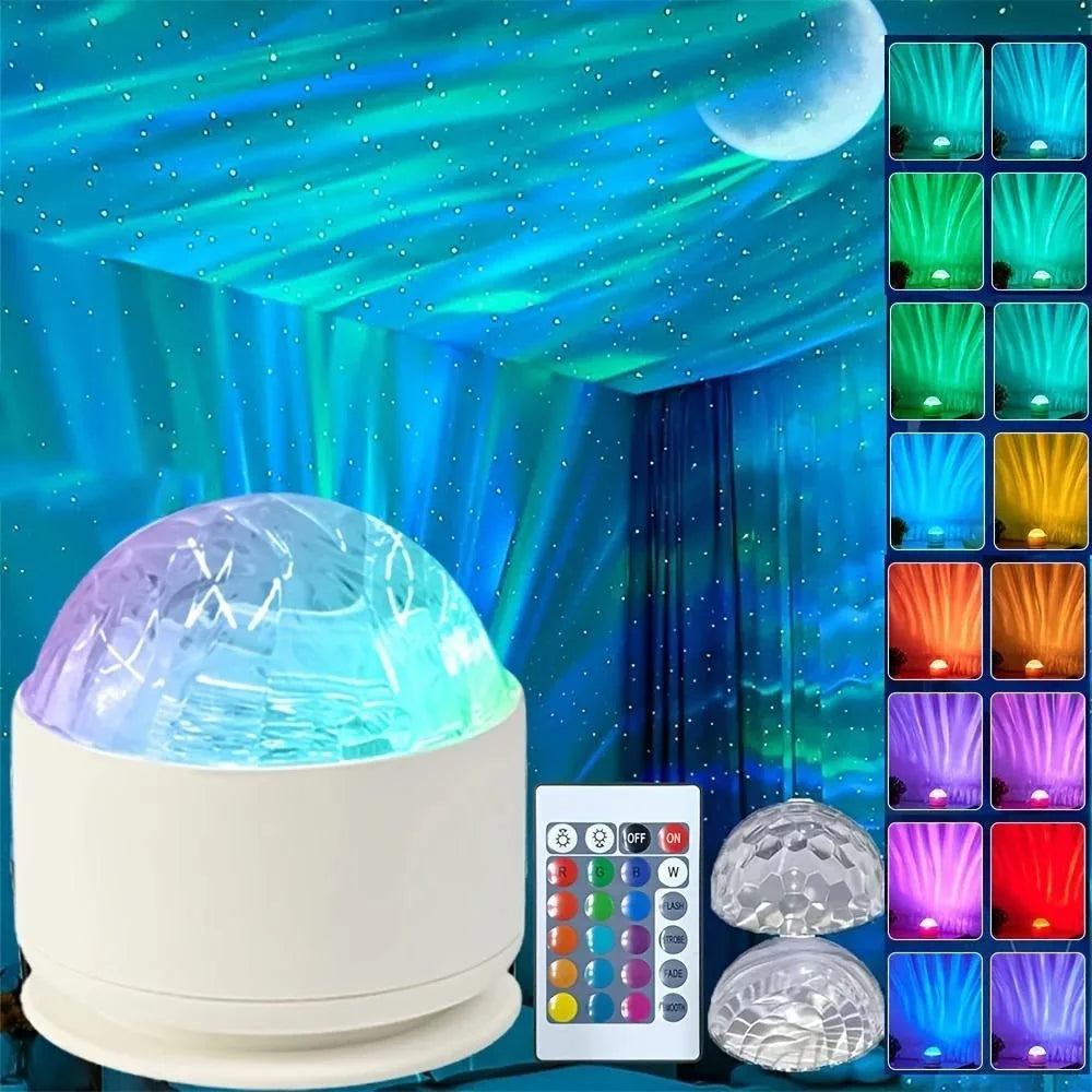 Aurora Night Light Projector With Timer & Remote