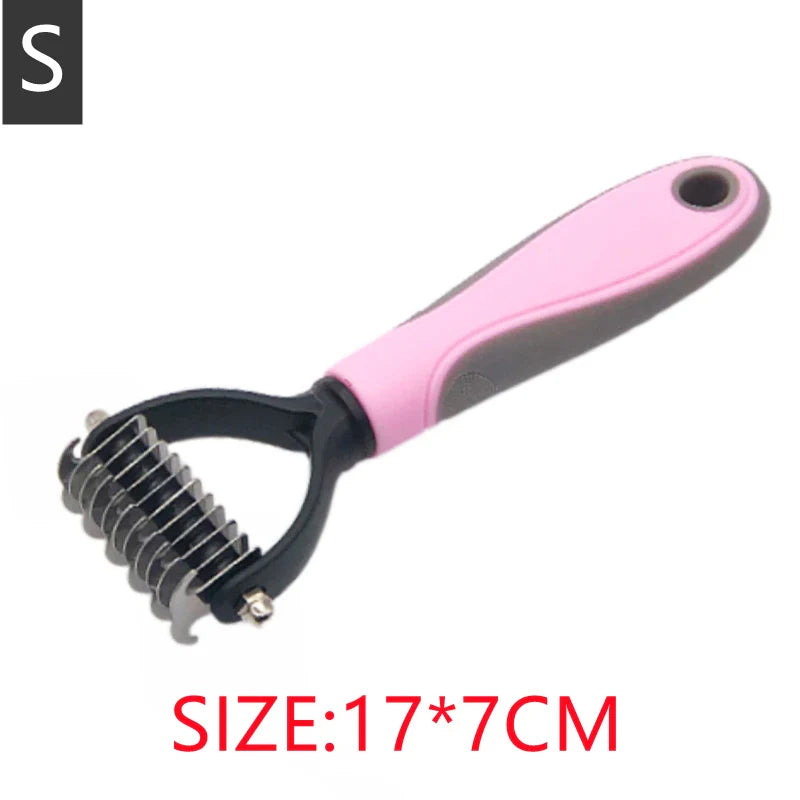Professional Pet Hair Removal Comb | Shedding Tool for Dogs and Cats