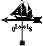 Metal Weathervane,Witch Iron Weather Vane,Sea Rover Wind Direction Indicator,Garden Decoration,Outdoor Roof Decoration,Gardening