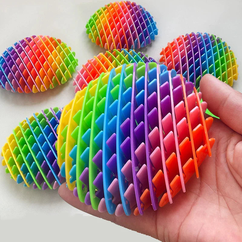 3D Telescoping Stretchable Mesh Fidget Worm Toy