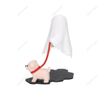 Ghost Walking Dog LED Halloween Decor