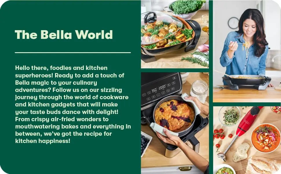 Bella Cookware Set 12 Piece Pots/Pans/Utensils