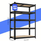 72"/60"H 2000LBS Capacity Heavy Duty Adjustable Shelves