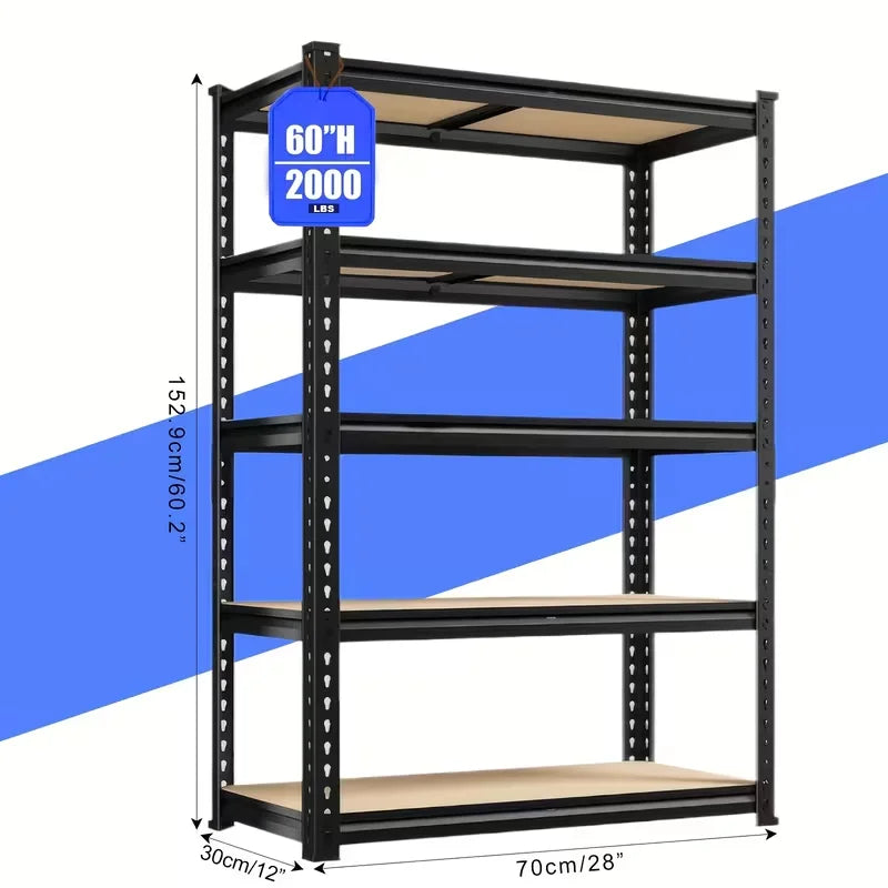 72"/60"H 2000LBS Capacity Heavy Duty Adjustable Shelves