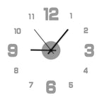 DIY Frameless Wall Clock | Silent Decorative Clock for Living Room