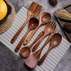Teak Cooking Utensil Set, 5-Piece