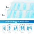2" Memory Foam/Gel Breathable Cooling Mattress Topper