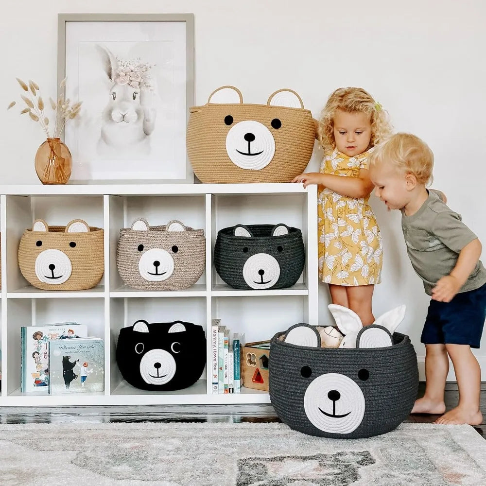 Bear Basket with Handles 10.5"D x 8.5"H