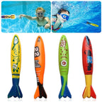 Kid Summer Shark Rocket Throwing Toy | Swimming Pool Dive Game Water Fun Toys