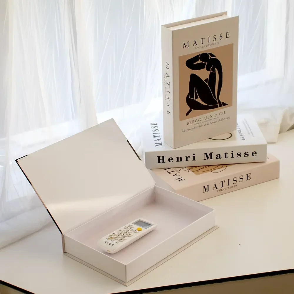 Luxury Fake Books Home Decoration Accessories for Living Room Fashion Fake Book Storage Box Simple Nordic Coffee Table Books